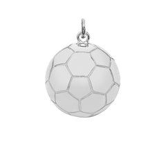 Soccer ball Sports Charm Pendant Necklace in Solid Gold