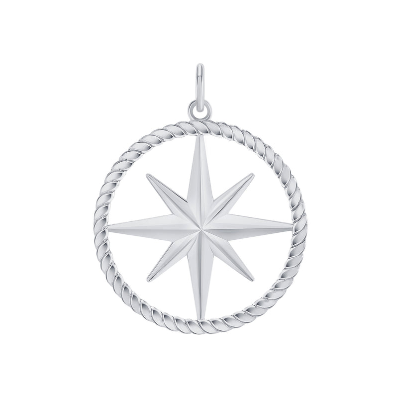 North Star Pendant/Necklace in Sterling Silver