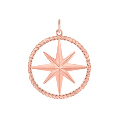North Star Pendant/Necklace in Solid Gold