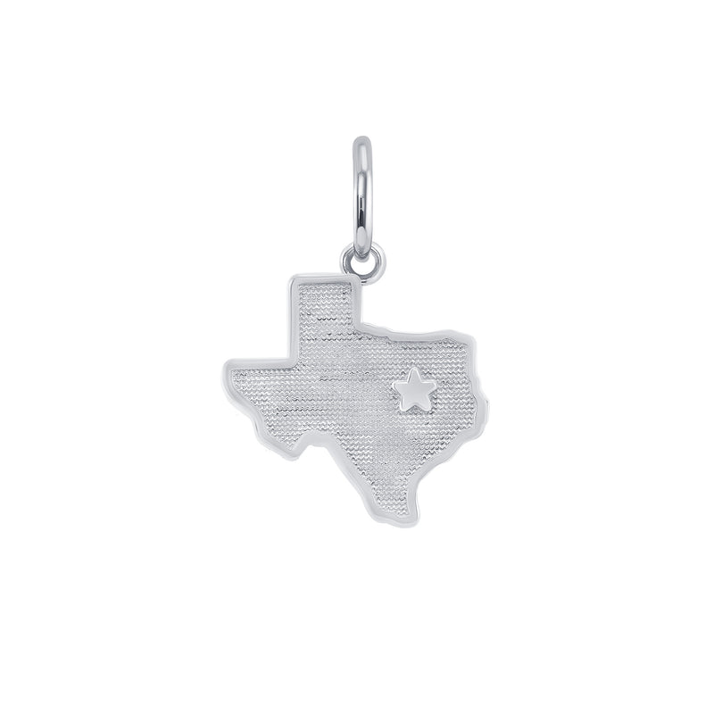Dainty Texas Map SM Pendant/Necklace in Sterling Silver