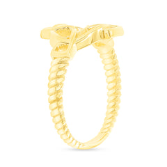 Celtic Rope Ring in Solid Gold