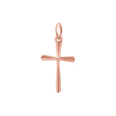 3D Unisex Cross in Solid Gold (Small- X Large)