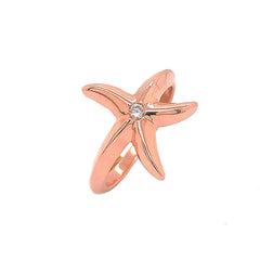 Starfish Diamond Ring in Solid Gold