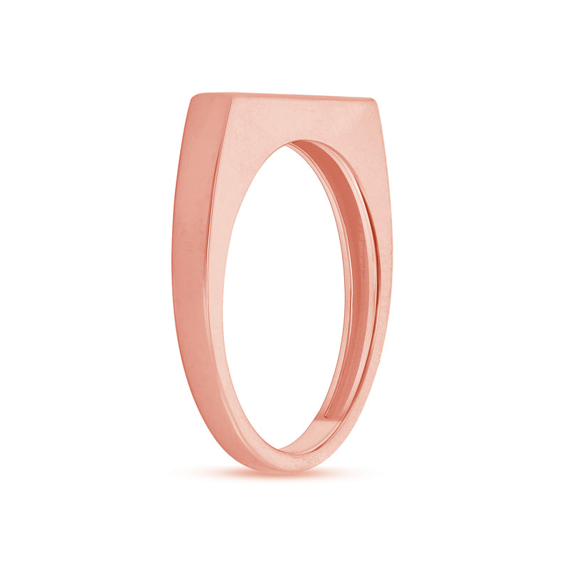 High Polish Stackable Statement Ring in Solid Gold