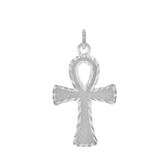 Dainty Egyptian Key Of Life Ankh Pendant/Necklace in Sterling Silver (Large/Small)