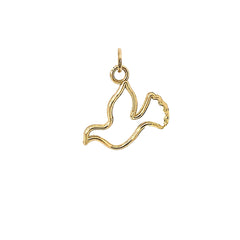Dove Pendant Necklace in Gold (Yellow, Rose, White)