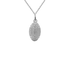 Gold American Football Pendent Necklace