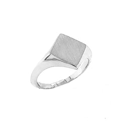Square Face Signet Ring in Solid Gold