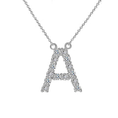 CZ Studded Initial Necklace