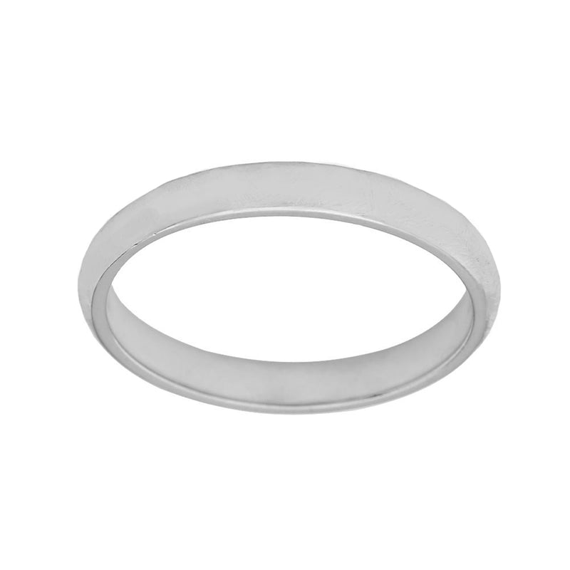 Sterling Silver Band Comfort Fit Satin finish 2.80mm to 3mm