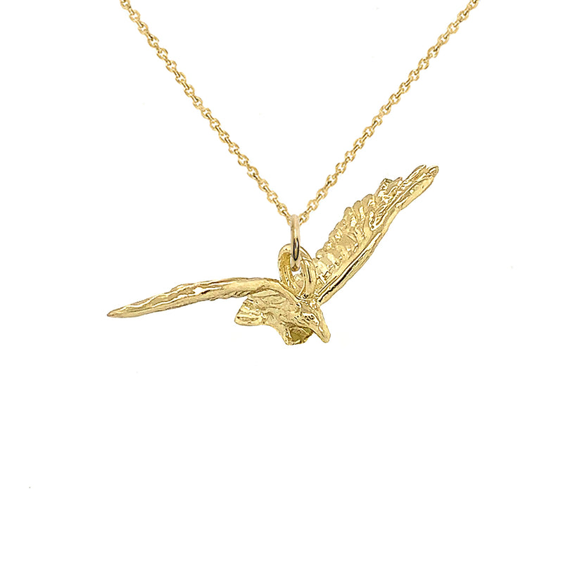 Buy Solid 10K Yellow Gold Robin Bird Pendant Charm, Small Online in India -  Etsy