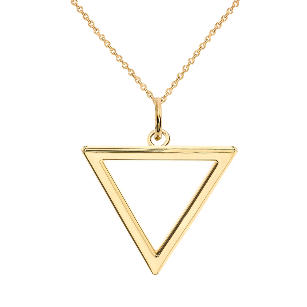 Buy PRAAVY The Studded Gold Triangle Necklace | Shoppers Stop