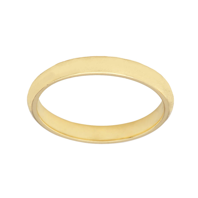 Solid Gold Satin Finish 3 mm Comfort Fit Band